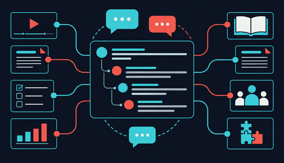 Ciclo de conversación, moderación y síntesis en un foro Moodle
