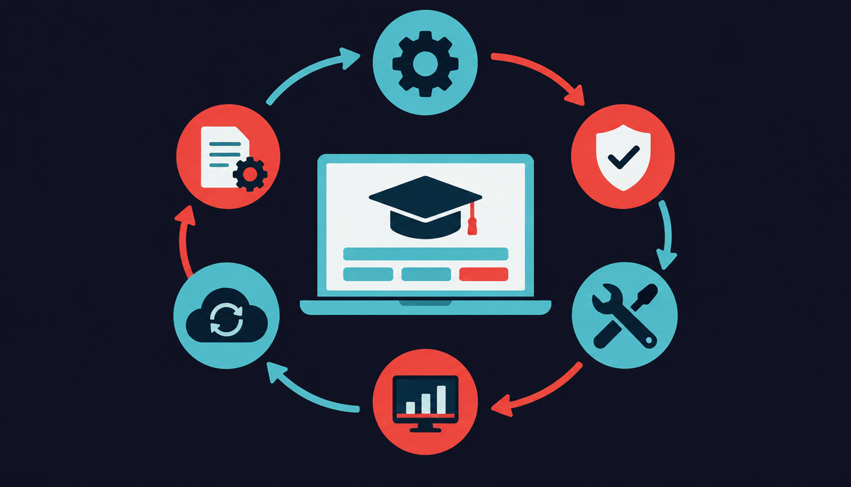 Ciclo de soporte preventivo y atención de incidentes Moodle